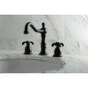 Kingston Brass KS1970TX 8" Widespread Bathroom Faucet, Matte Black KS1970TX